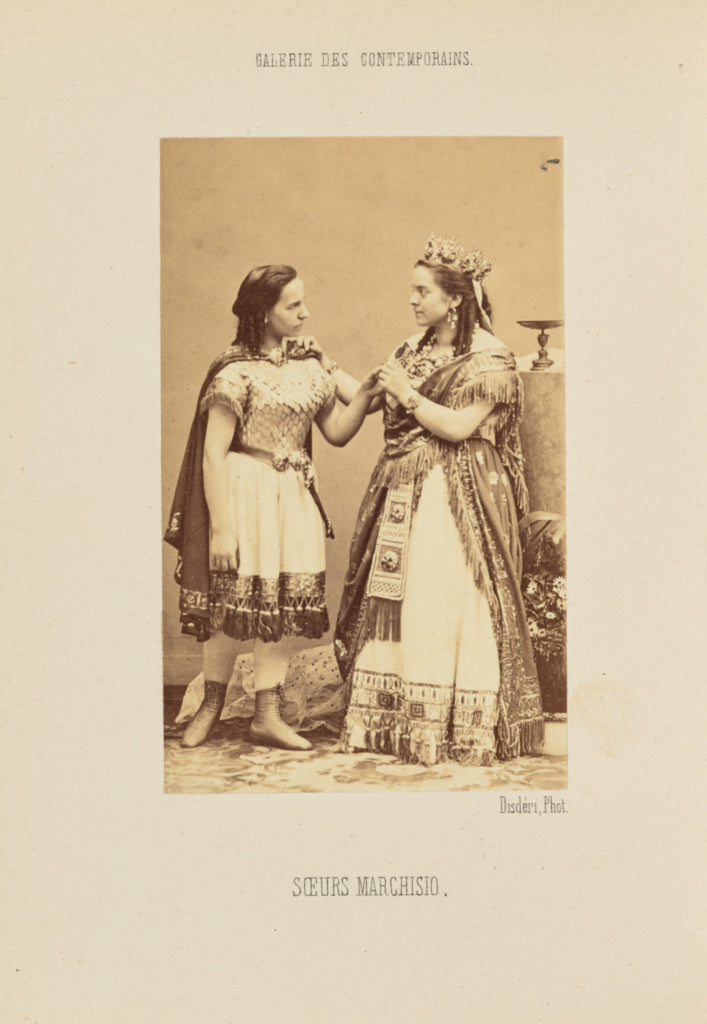 André Adolphe-Eugène Disdéri:Sœurs Marchisio, Poster Print Wall Art