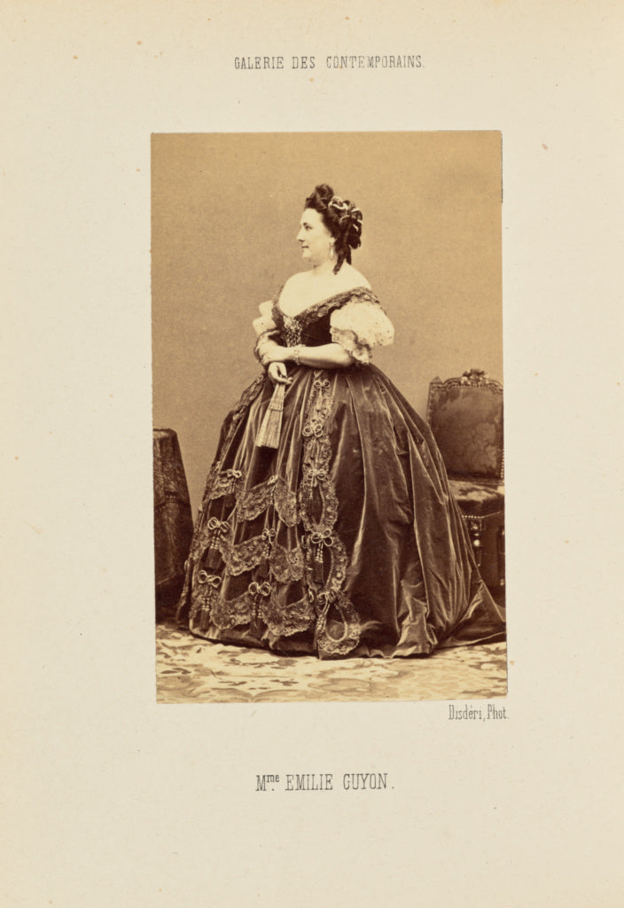 André Adolphe-Eugène Disdéri:Madame Emilie Guyon, Poster Print Wall Art