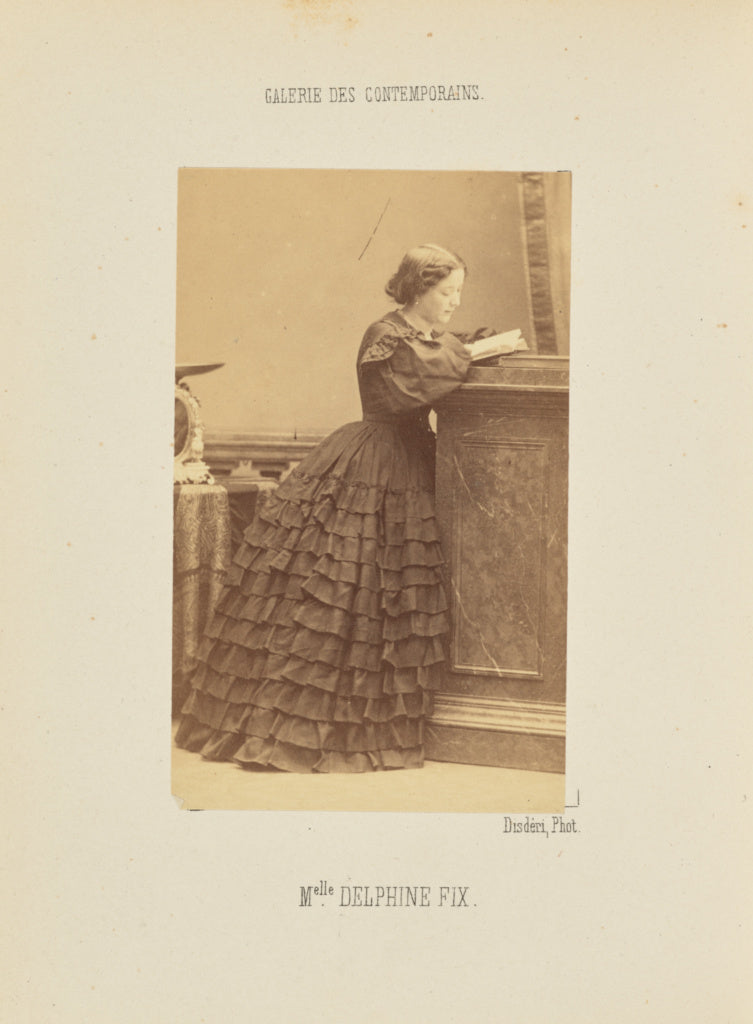 André Adolphe-Eugène Disdéri:Mademoiselle Delphine Fix, Poster Print Wall Art