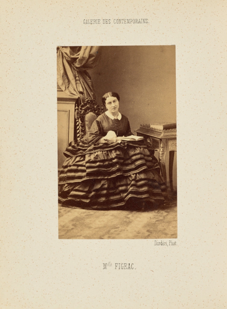 André Adolphe-Eugène Disdéri:Mademoiselle Figeac, Poster Print Wall Art