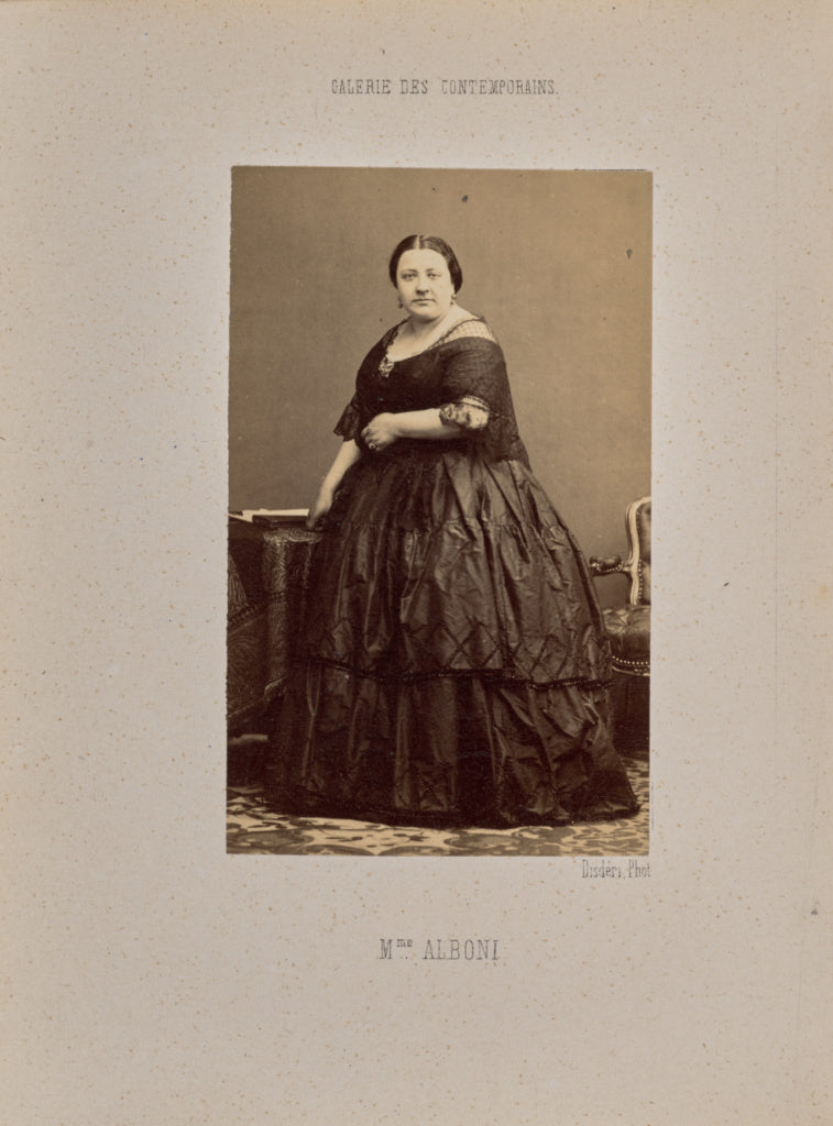 André Adolphe-Eugène Disdéri:Madame Alboni, Poster Print Wall Art