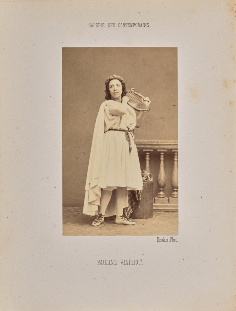 André Adolphe-Eugène Disdéri:Pauline Viardot, Poster Print Wall Art