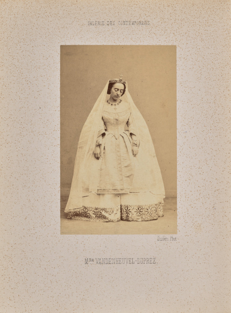André Adolphe-Eugène Disdéri:Madame Vandenheuvel-Duprez, Poster Print Wall Art