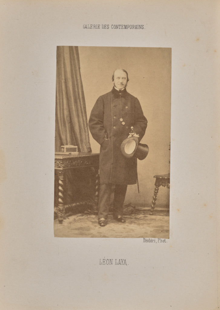 André Adolphe-Eugène Disdéri:Léon Laya, Poster Print Wall Art