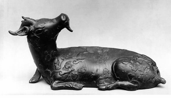 Recumbent Figure of Unicorn 18th cent, Poster Print Wall Art