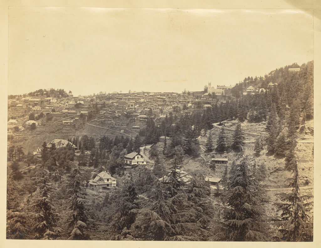 Samuel Bourne:Simla; From "Oakover", Poster Print Wall Art