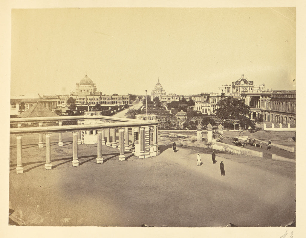 Unknown:[Fluted Columns and Courtyard in the Kaiserbagh, Luc, Poster Print Wall Art