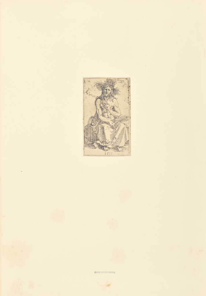 Bisson Frères:L'Homme de douleurs assis, Poster Print Wall Art