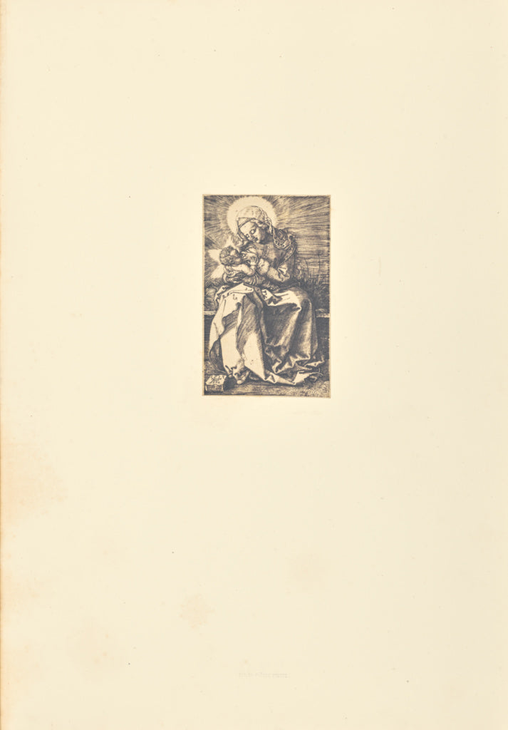 Bisson Frères:La Vierge donnant le sein a l'enfant Jésus, Poster Print Wall Art