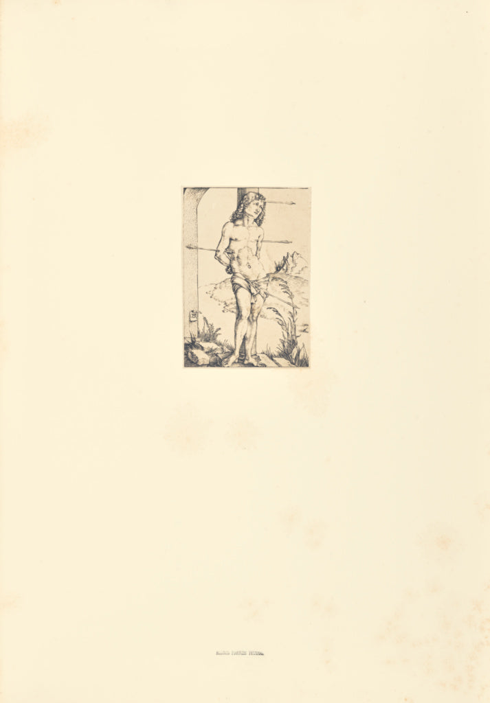 Bisson Frères:Saint Sébastien attaché à une colonne, Poster Print Wall Art