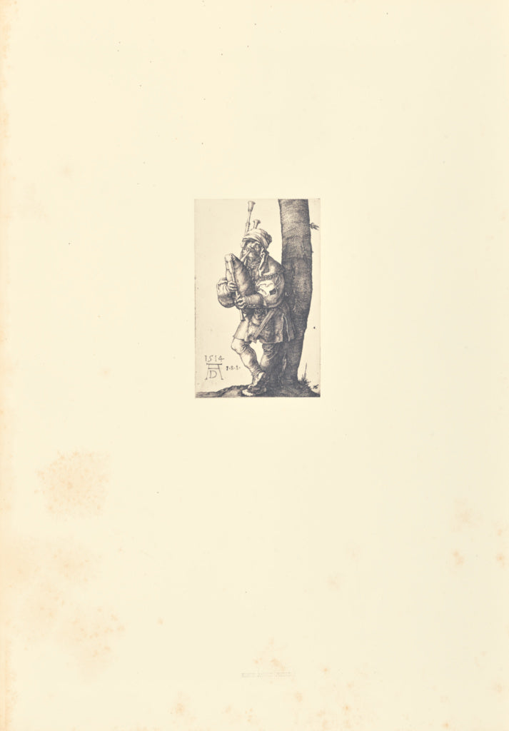 Bisson Frères:Le Joueur de cornemuse, Poster Print Wall Art
