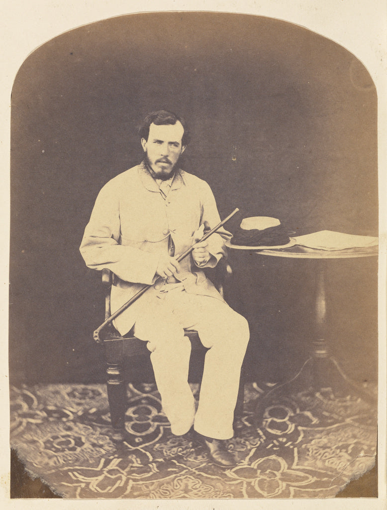 Felice BeatoAttributed to:[Portrait of Lieutenant Graham, In, Poster Print Wall Art