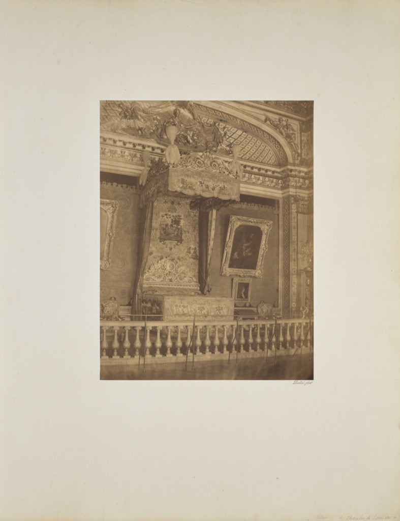 André Adolphe-Eugène Disdéri:Chambre de Louis XIV, Poster Print Wall Art