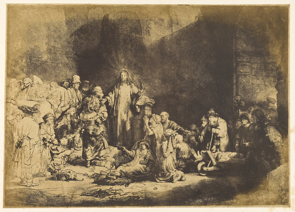Bisson Frères:Jésus-Christ Guérissant les Malades, Poster Print Wall Art