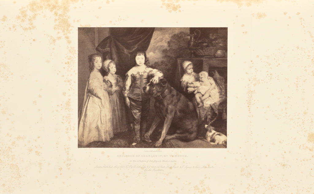 Caldesi & Montecchi:Children of Charles I, by van Dyck, Poster Print Wall Art