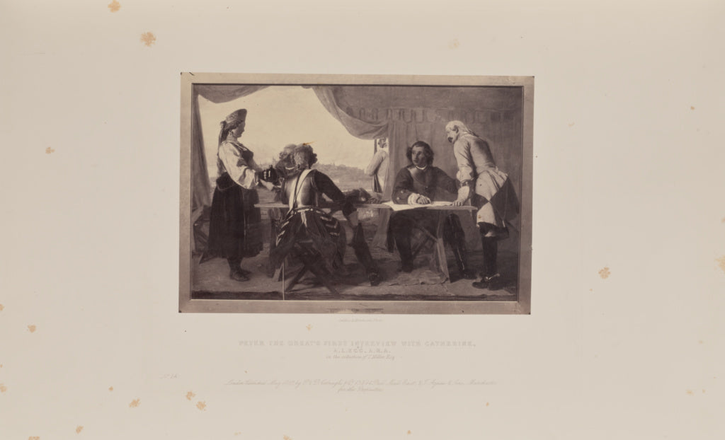 Caldesi & Montecchi:Peter the Great's First Interview with C, Poster Print Wall Art