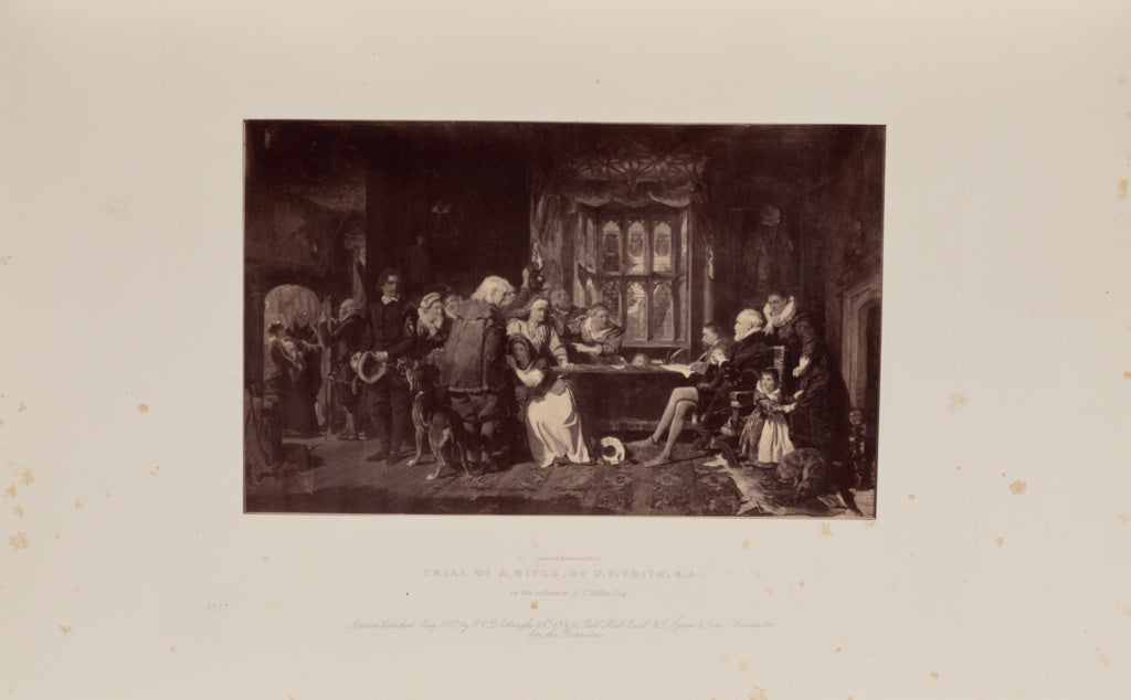 Caldesi & Montecchi:Trial of a Witch, by W.P. Frith, R.A., Poster Print Wall Art