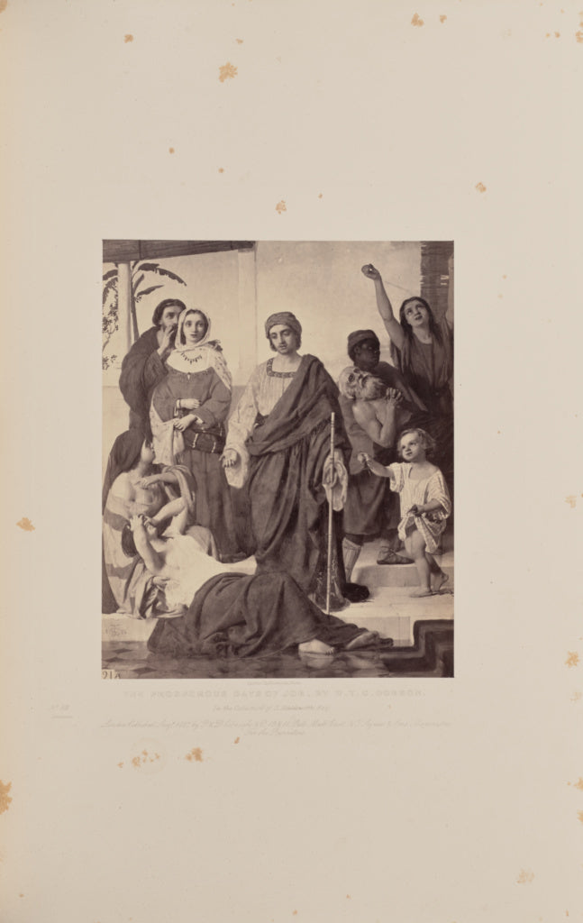 Caldesi & Montecchi:The Prosperous Days of Job, by W.T.C. [s, Poster Print Wall Art