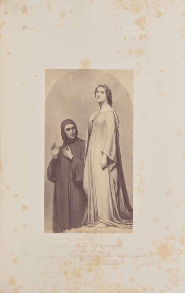 Caldesi & Montecchi:Dante and Beatrice, by A. Scheffer, Poster Print Wall Art