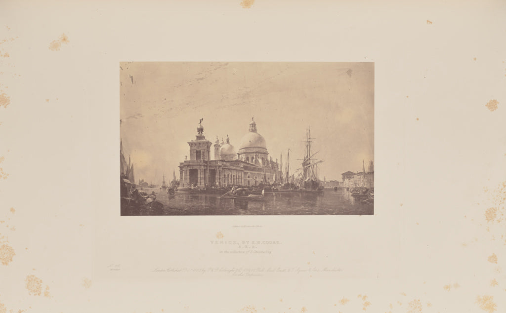Caldesi & Montecchi:Venice, by E. W. Cooke, A.R.A., Poster Print Wall Art