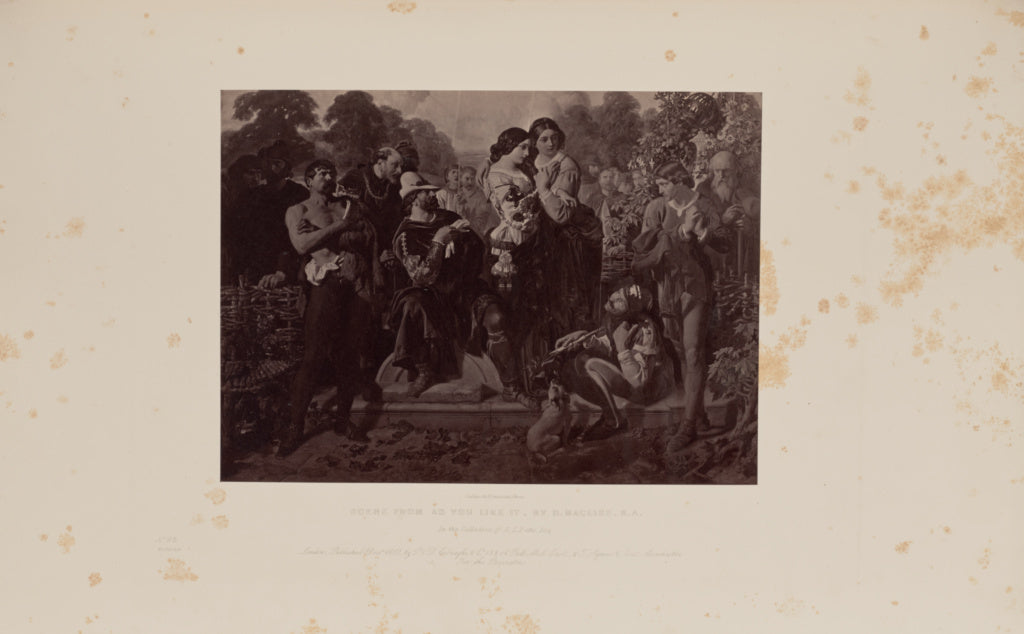 Caldesi & Montecchi:Scene from As You Like It, by D. Maclise, Poster Print Wall Art