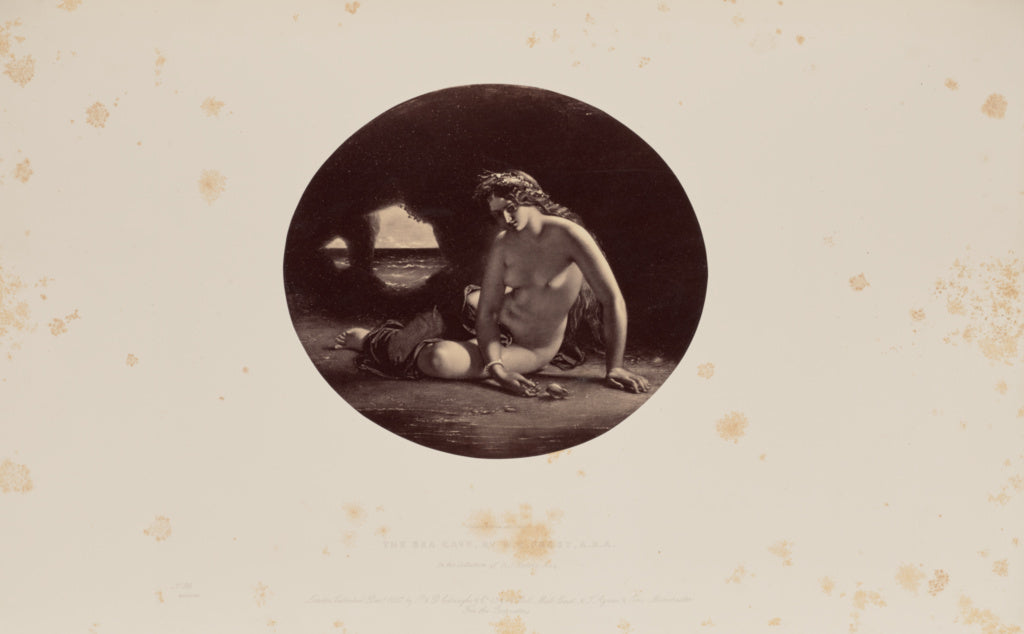 Caldesi & Montecchi:The Sea Cave, by W.E. Frost, A.R.A., Poster Print Wall Art