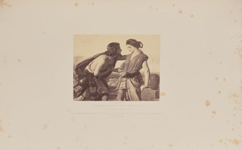 Caldesi & Montecchi:Jacob and Rachael, by W. Dyce, R.A., Poster Print Wall Art