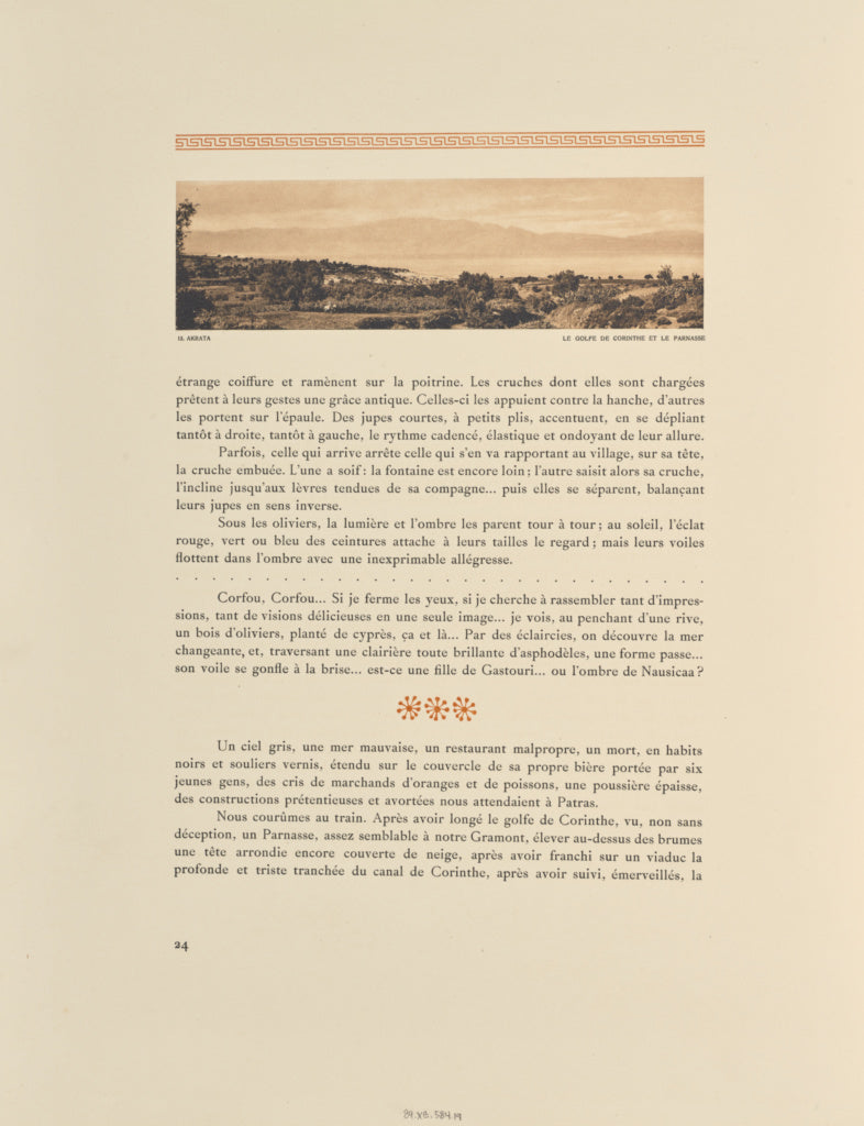 Frédéric Boissonnas:Akrata. Le golfe de Corinthe et le Par, Poster Print Wall Art