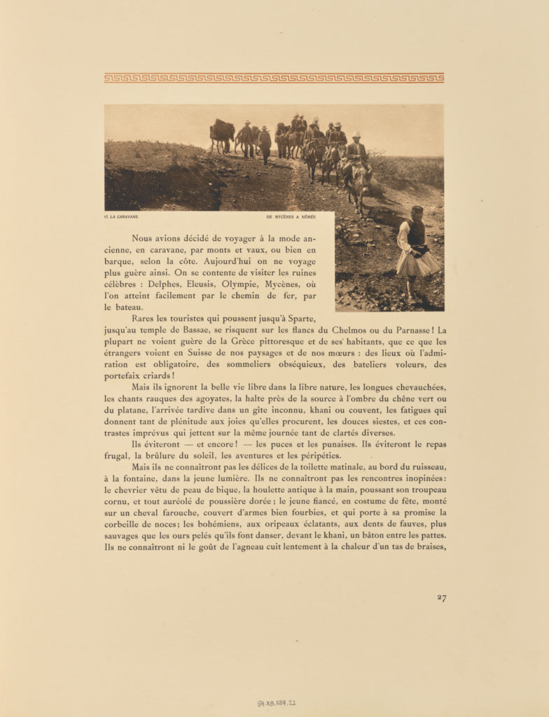 Frédéric Boissonnas:La caravane. De Mycènes à Némée, Poster Print Wall Art