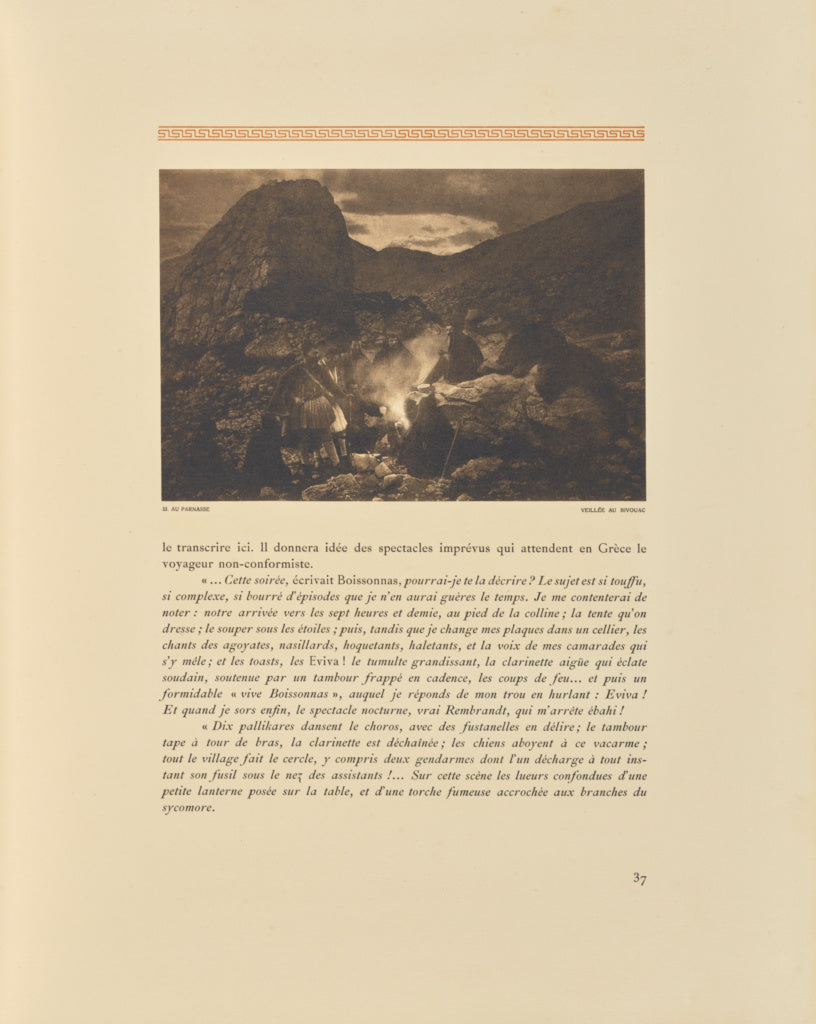Frédéric Boissonnas:Au Parnasse. Veillée au bivouac, Poster Print Wall Art