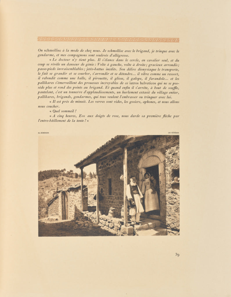 Frédéric Boissonnas:Zéménon. Un vétéran, Poster Print Wall Art