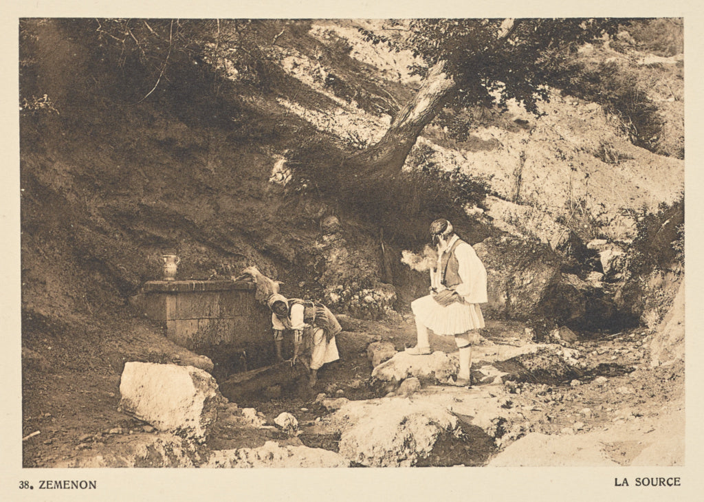 Frédéric Boissonnas:Zéménon. La source, Poster Print Wall Art