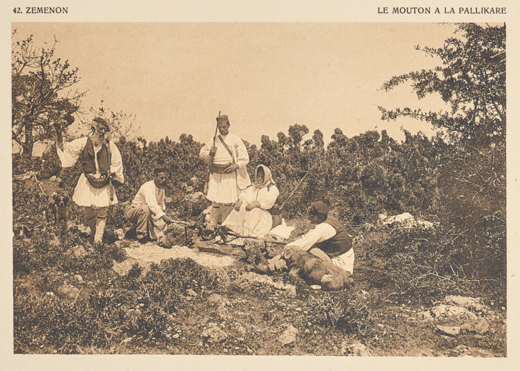 Frédéric Boissonnas:Zéménon. Le mouton à la Pallikare, Poster Print Wall Art