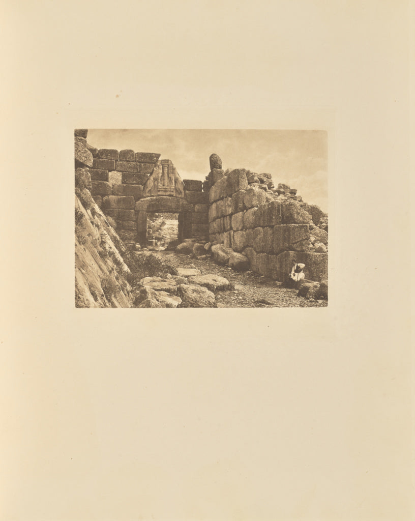 Frédéric Boissonnas:La porte des lionnes à Mycènes, Poster Print Wall Art