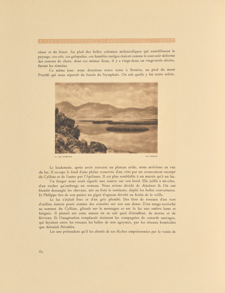 Frédéric Boissonnas:Lac Stymphale. Les roseaux, Poster Print Wall Art