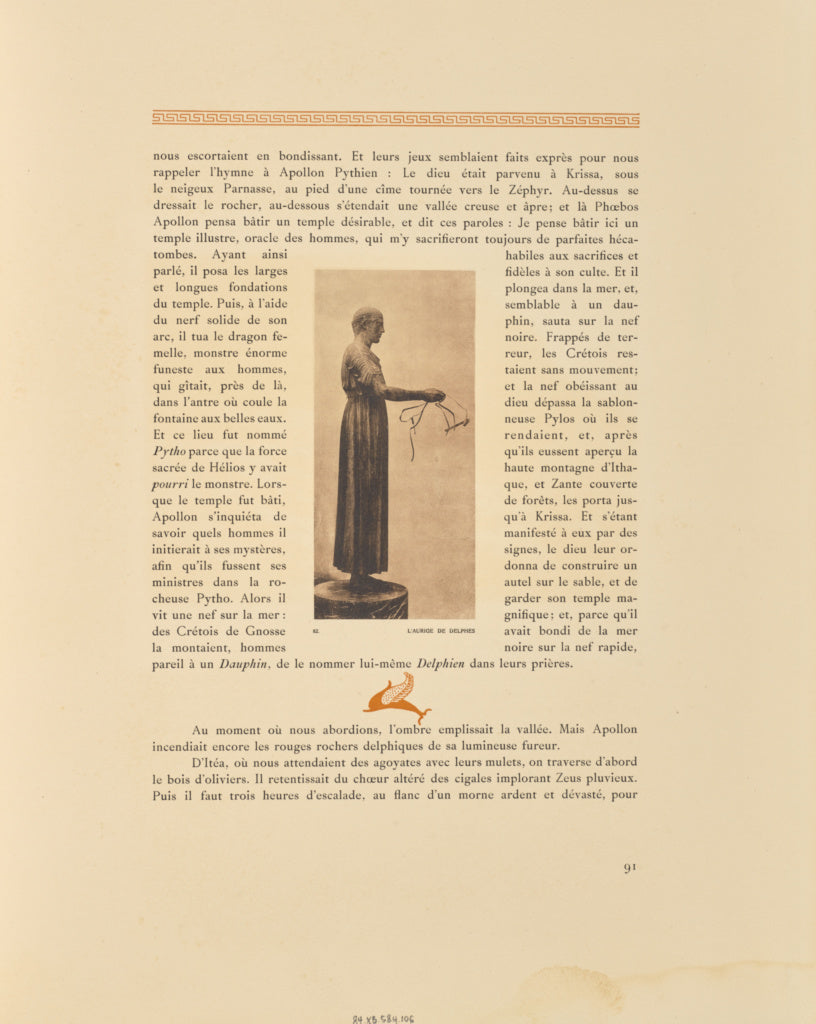 Frédéric Boissonnas:L'Aurige de Delphes, Poster Print Wall Art