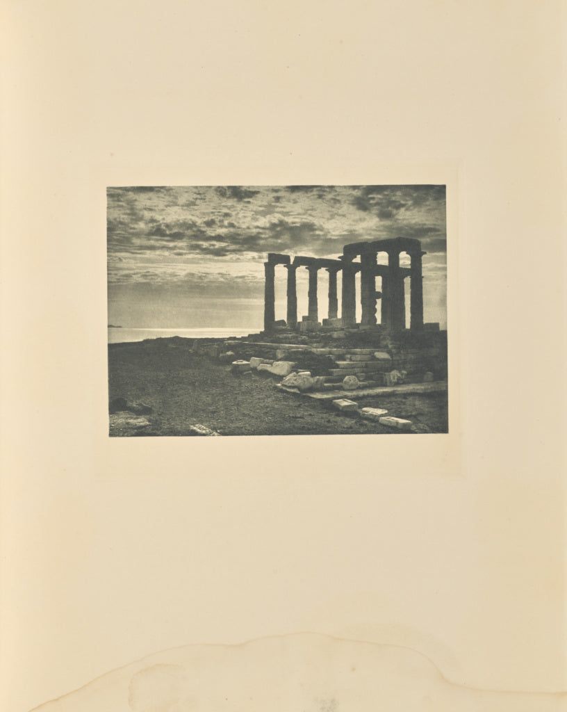 Frédéric Boissonnas:Le temple de Poséidon au Cap Sunium, Poster Print Wall Art