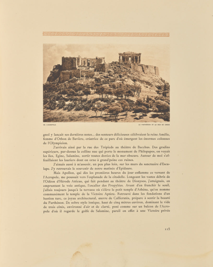 Frédéric Boissonnas:L'Acropole. Le Parthénon et le mur de, Poster Print Wall Art