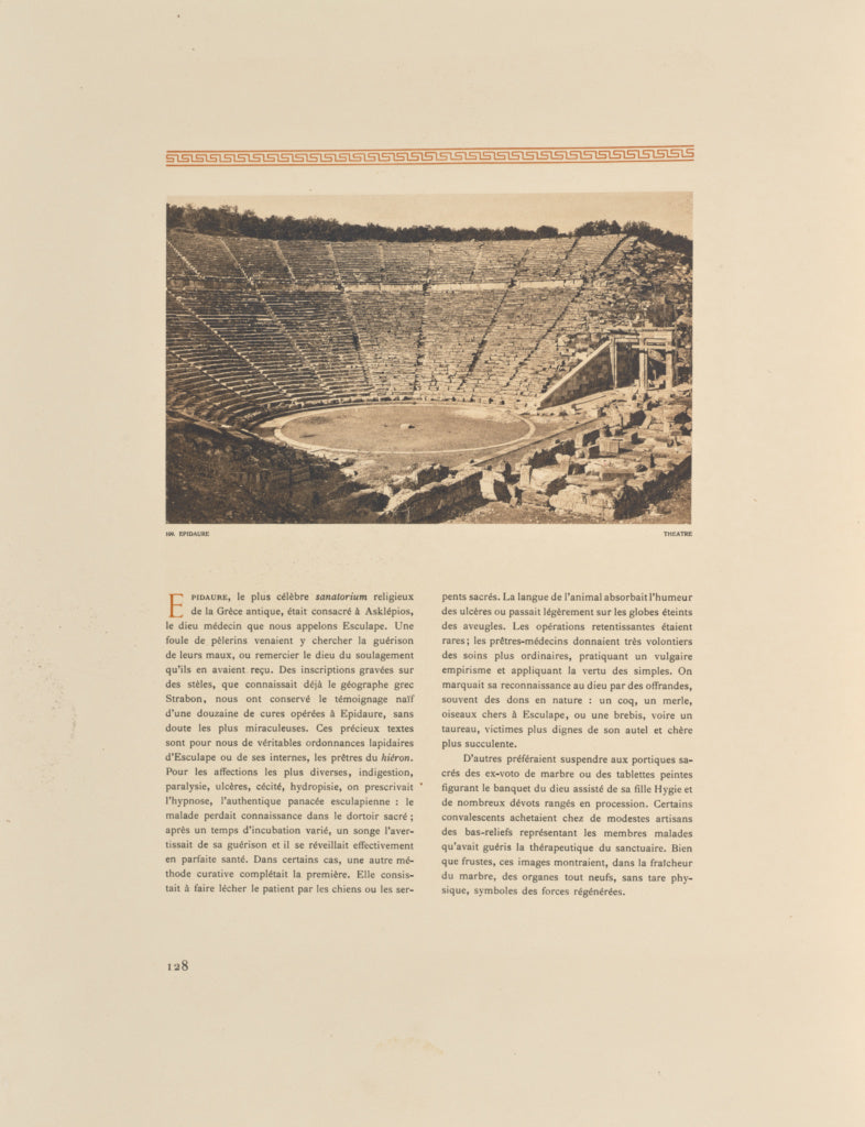 Frédéric Boissonnas:Epidaure. Théâtre, Poster Print Wall Art