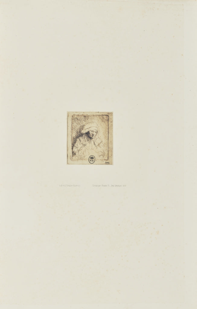 Bisson Frères:[Sick woman with a large white headdress (Sas, Poster Print Wall Art