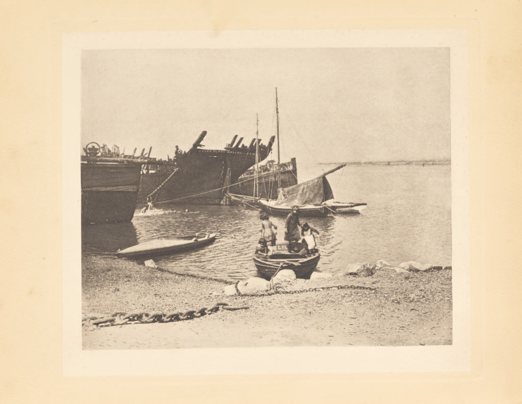 Peter Henry Emerson:Old Hulks, Poster Print Wall Art