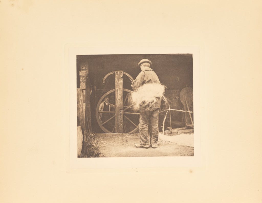 Peter Henry Emerson:Rope-Spinning, Poster Print Wall Art