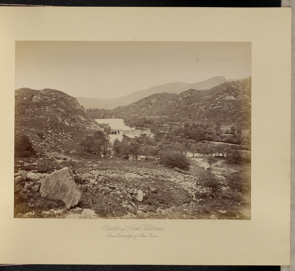 Thomas Annan:Outlet of Loch Katrine, Poster Print Wall Art
