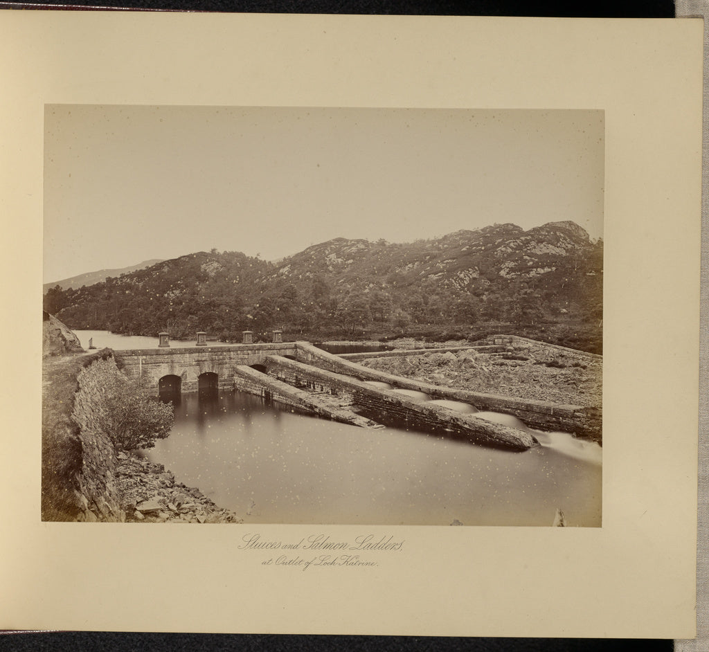 Thomas Annan:Sluices and Salmon Ladders, Poster Print Wall Art