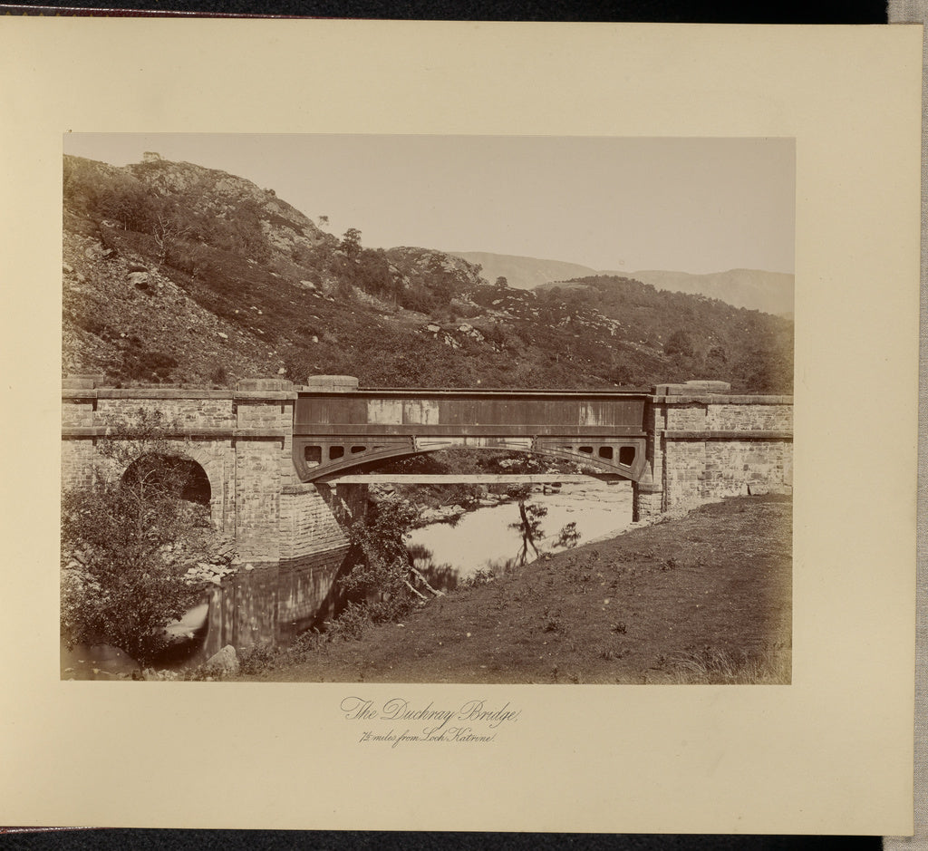 Thomas Annan:The Duchray Bridge, Poster Print Wall Art