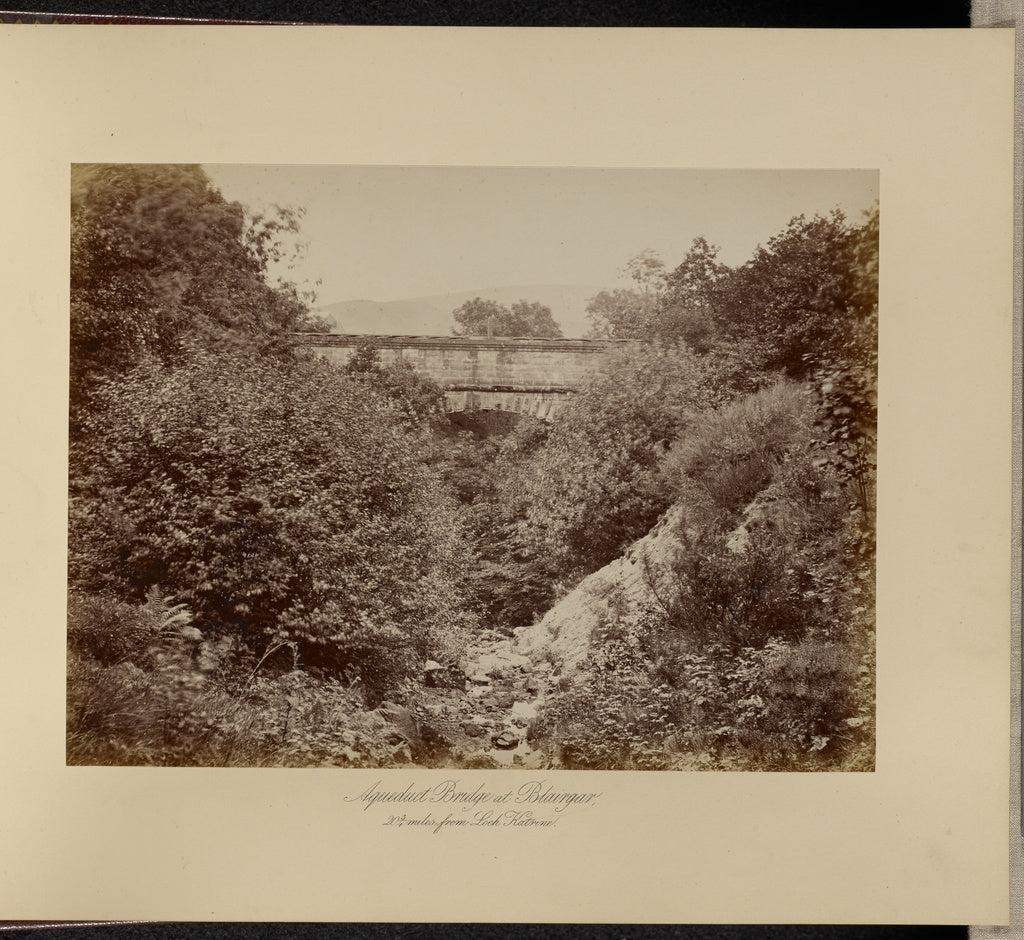 Thomas Annan:Aqueduct Bridge at Blairgar, Poster Print Wall Art