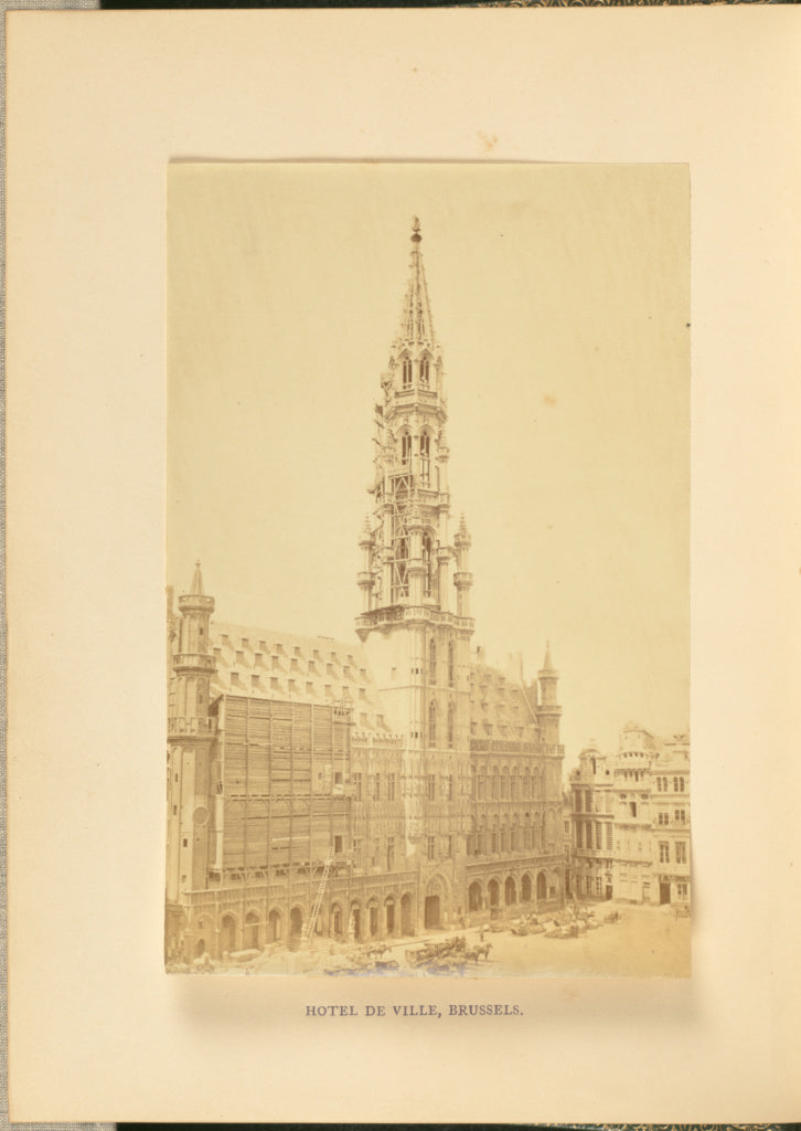 Cundall & Fleming:Hotel de ville, Brussels, Poster Print Wall Art