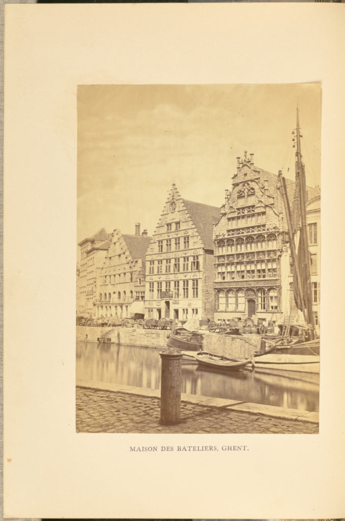 Cundall & Fleming:Maison des Bateliers, Ghent, Poster Print Wall Art