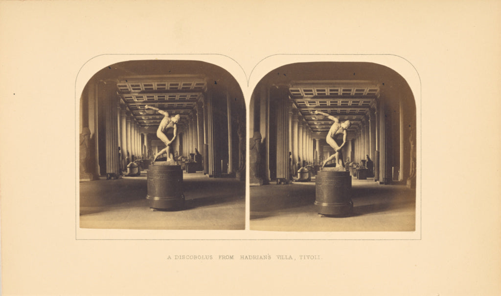 Roger Fenton:A Discobolus from Hadrian's Villa, Tivoli, Poster Print Wall Art