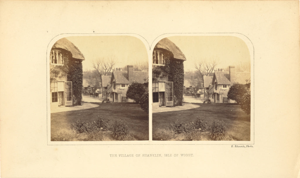 Ernest H. Edwards:The Village of Shanklin, Isle of Wight, Poster Print Wall Art